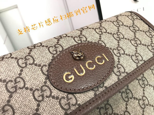 Gucci腰包 493930 古馳GUCCI新款腰包系列 晶片版 古奇虎頭腰包 男女同款  gqy3955